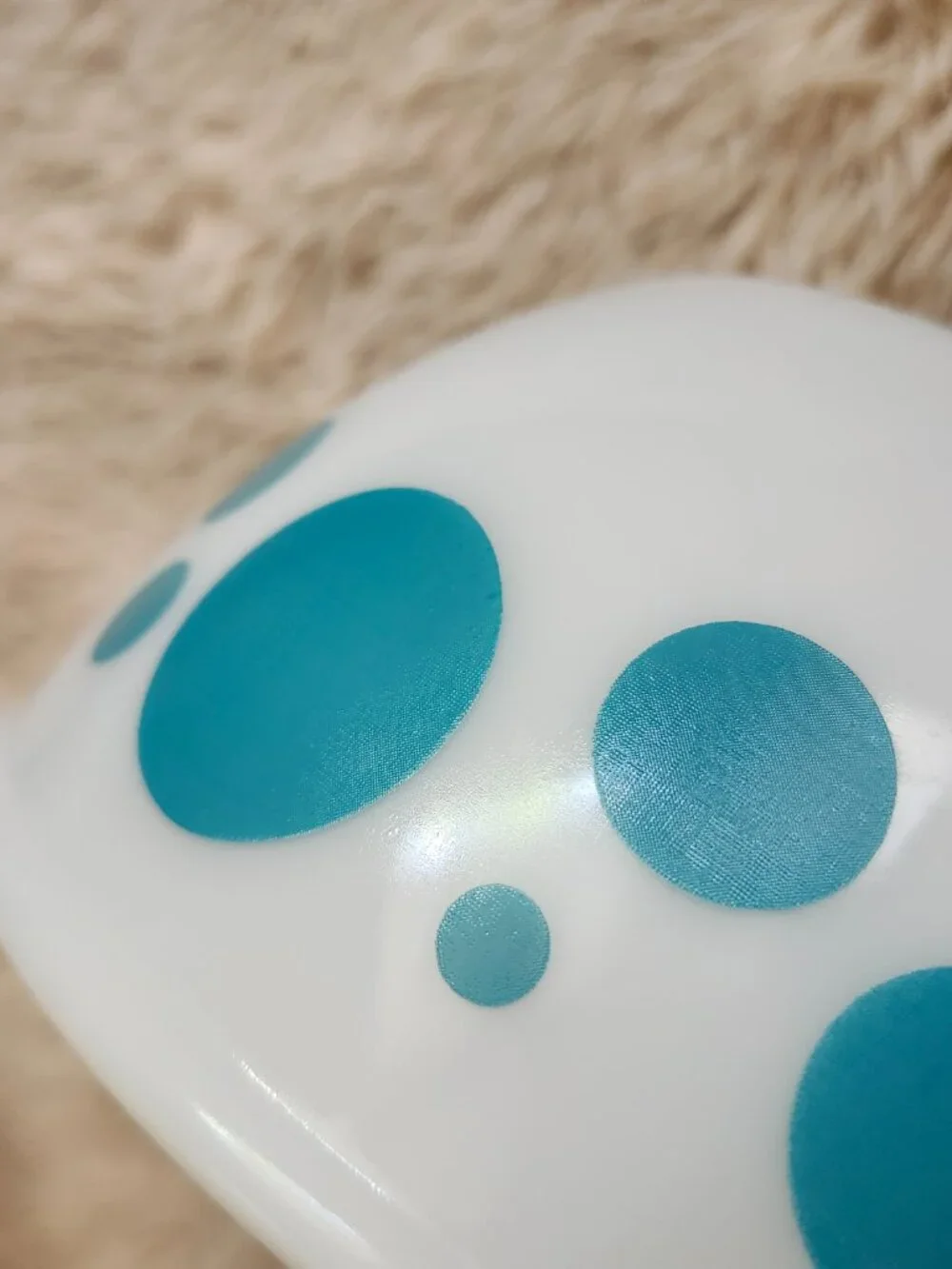 Hazel Atlas polka dot mixing bowls